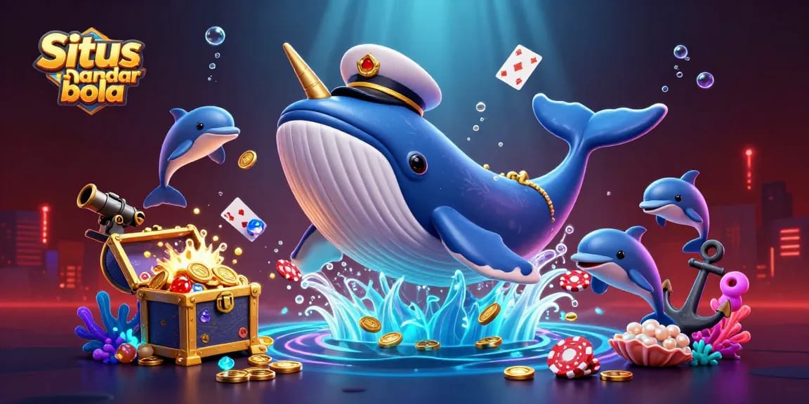 Situs bandar bola memberikan pengalaman bermain yang seru dengan aksi taruhan yang mendebarkan, ditampilkan melalui ilustrasi pemain bahari.
