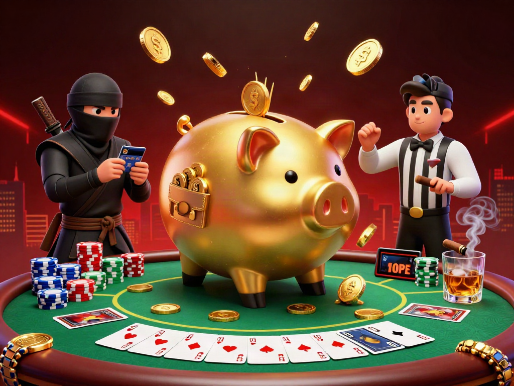 Experience sunwin excitement with a dynamic scene showing poker action and vibrant characters.