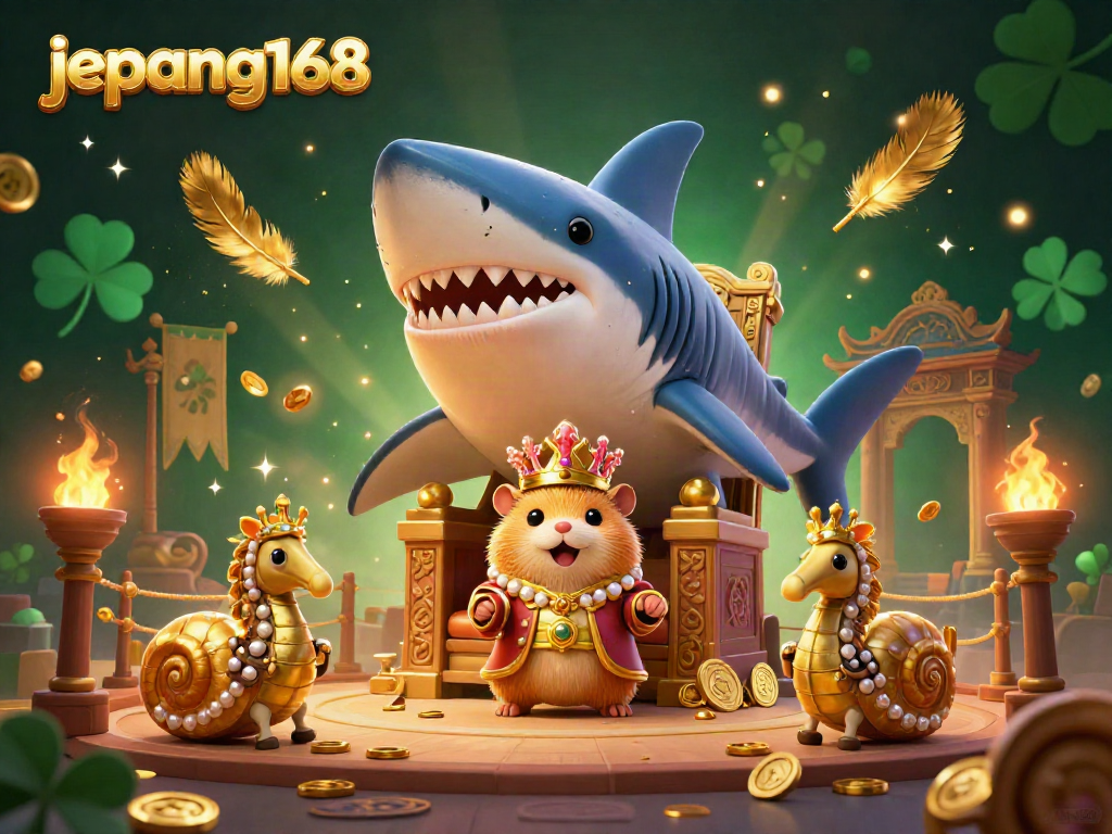 Engage with remarkable gameplay at jepang168, where a golden hamster king reigns amidst treasures in a 3D casino setting.