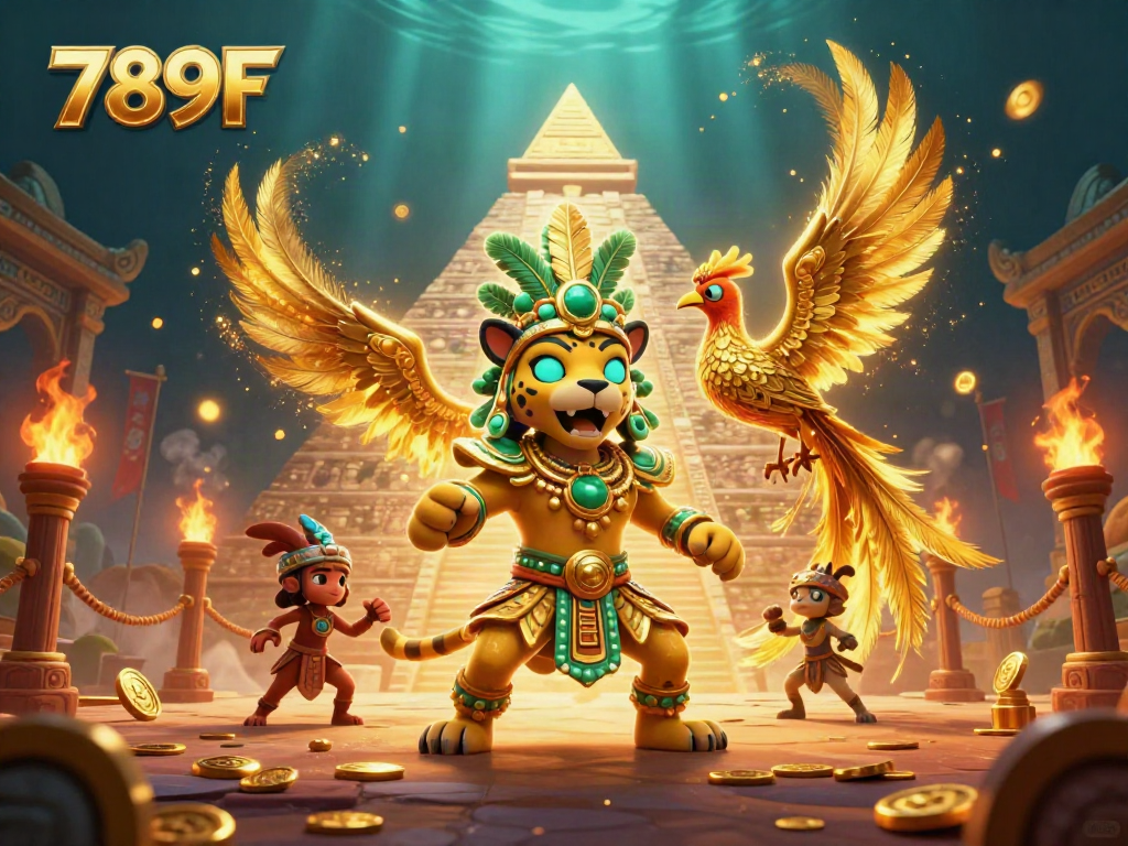 Experience thrilling gaming excitement at 789F with vibrant characters and dynamic casino elements.