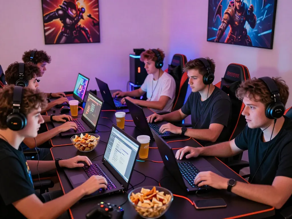 Kilat404 online gaming scene with diverse players enjoying a multiplayer session.