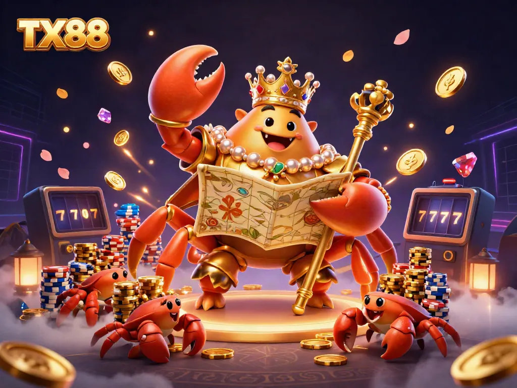 Experience TX88's golden treasures with vibrant 3D visuals exploding in prosperity and luck.