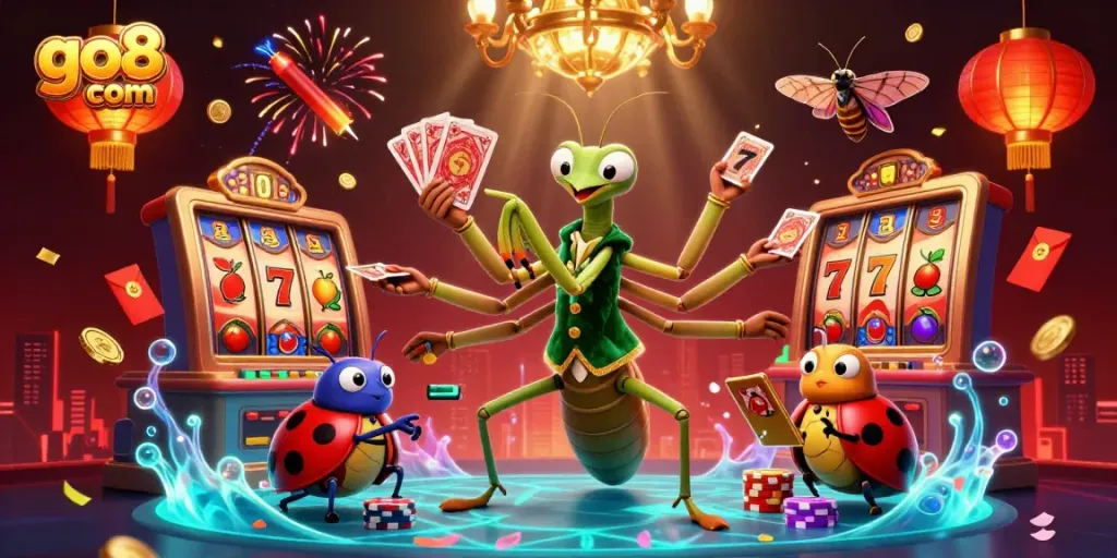 Engage with go8 com's extraordinary gaming experience featuring vibrant 3D characters and exciting slot elements.