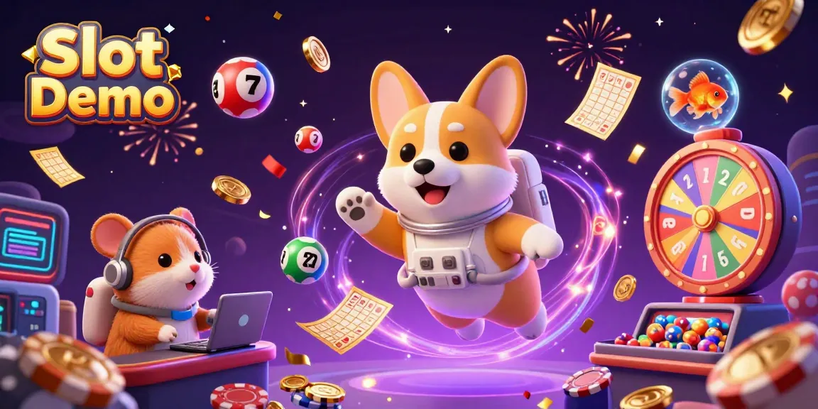 Experience thrilling Slot Demo gameplay with a vibrant casino scene filled with dynamic gaming elements.