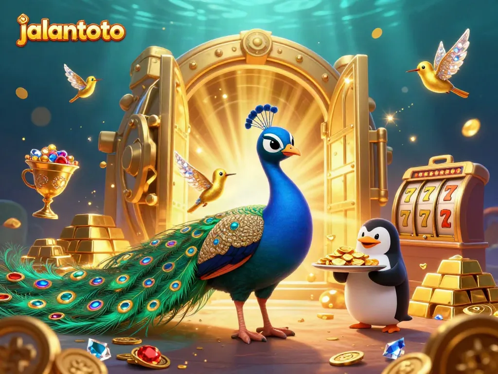 Experience thrilling jackpots with jalantoto's vibrant casino scene featuring playful characters and exciting games.