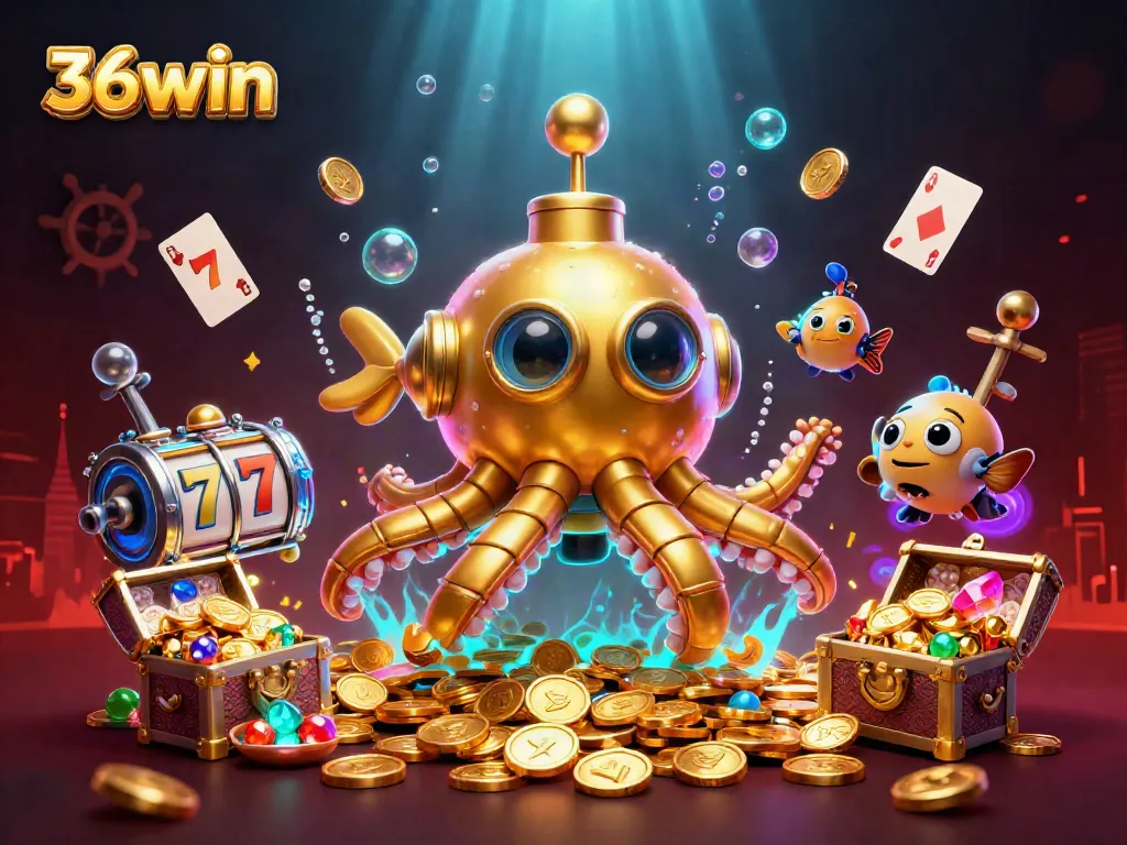 Experience thrilling wins with 36win's immersive underwater casino adventure filled with treasures and vibrant visuals.