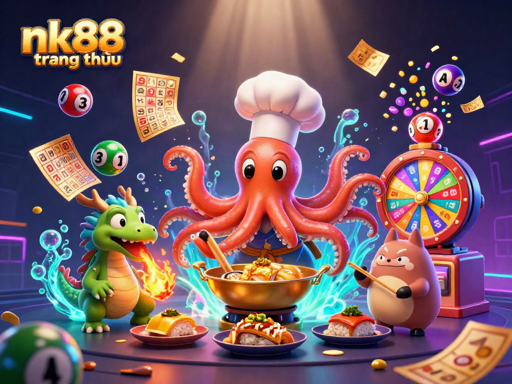 Engage with nk88 trang chủ for exciting lottery and casino experiences featuring vibrant characters and dynamic elements.