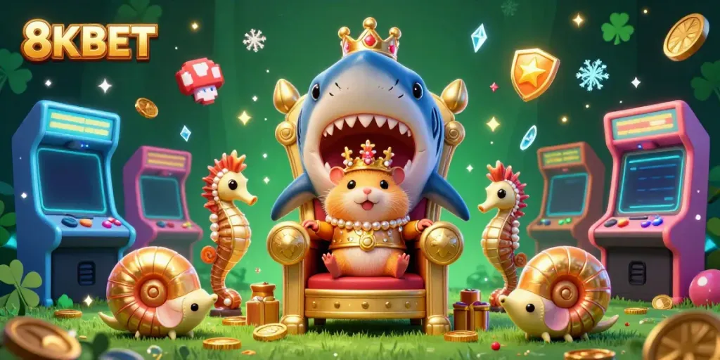 Experience the thrill of winning with 8KBET at this vibrant and immersive casino scene.