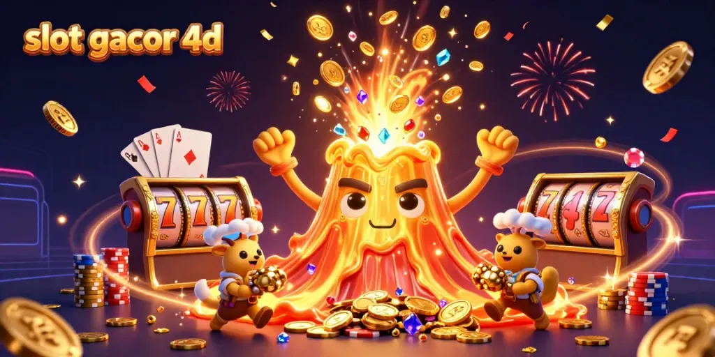 Slot gacor 4d menyuguhkan visual aksi kasino dengan komposisi penuh detail.