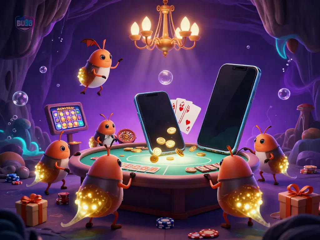 Experience the exciting world of BU88 casino gaming with vibrant glowworms and thrilling games.