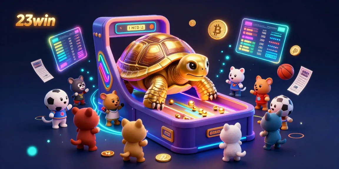 Experience the thrill of betting with 23win's vibrant digital casino scene filled with sports elements.