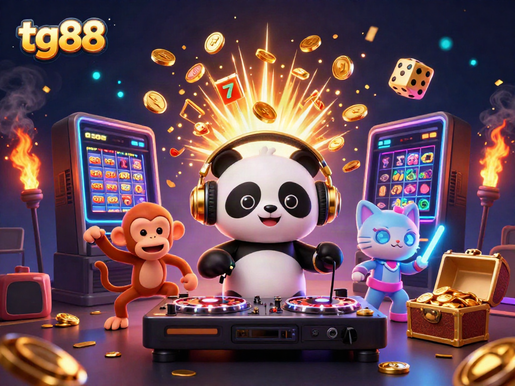 Experience the excitement of tg88 with thrilling 3D characters and casino elements bursting with energy.
