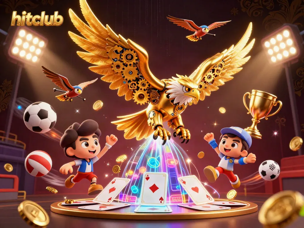 Experience thrilling gameplay with hitclub, featuring dynamic 3D elements and sports action.