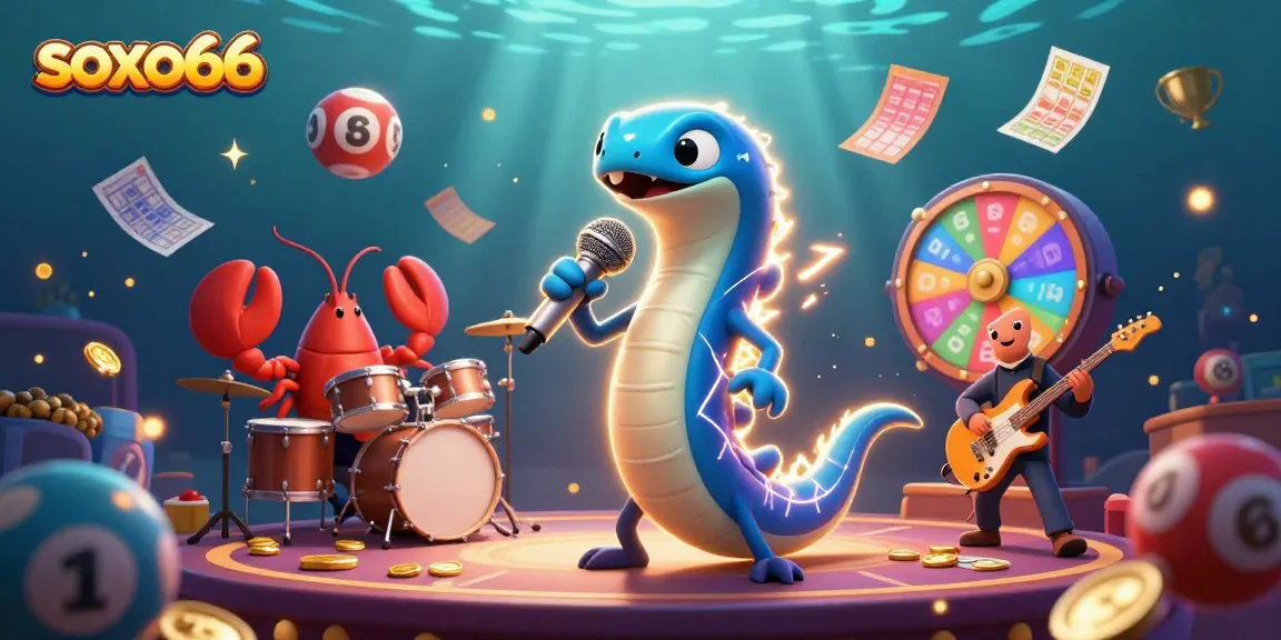 Experience the excitement of soxo66 with an immersive underwater casino scene featuring vibrant characters and game elements.