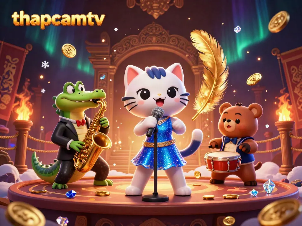 Experience dynamic gameplay at thapcamtv with lively characters amidst casino charm and vibrant action.