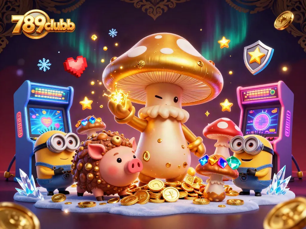 Experience the magic of 789clubb with enchanting casino imagery and treasure-filled scenes.