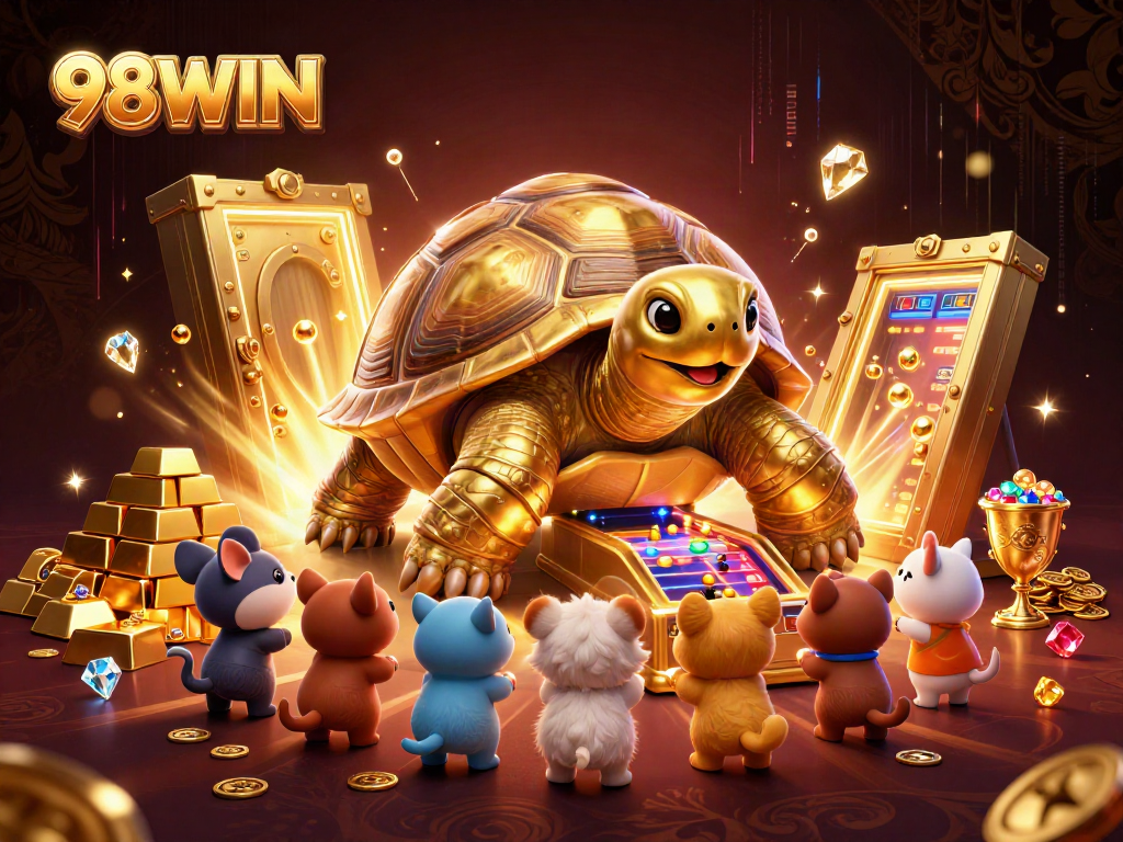 Join the exciting world of 98WIN, featuring a golden tortoise pinball with thrilling treasures.