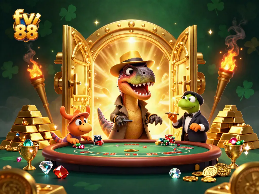 Experience thrilling blackjack action with fv 88 as a velociraptor card counter, stegosaurus pit boss, and sneaky compy.
