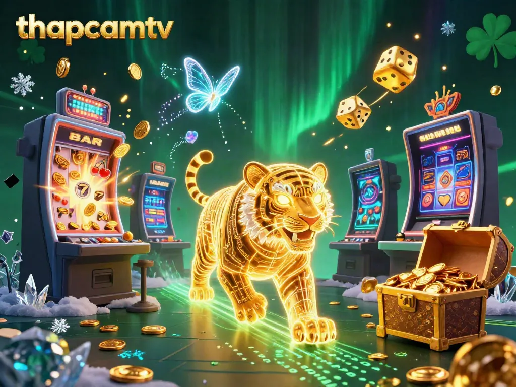 Experience high-energy gaming action with thapcamtv's vivid casino scene showcasing 3D elements.