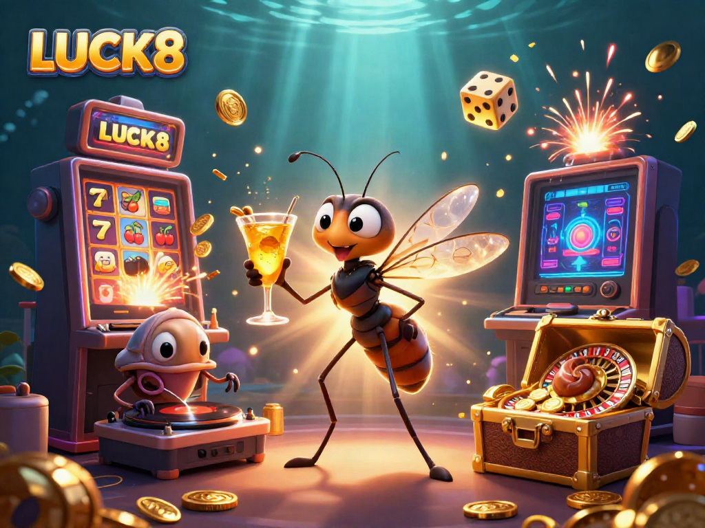 Experience LUCK8 with vibrant casino action featuring unique 3D characters and games.