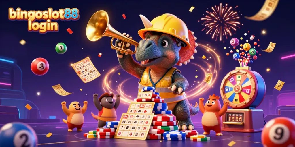 Dengan bingoslot88 login, nikmati keseruan unik dengan karakter kartun dan elemen kasino yang menarik.