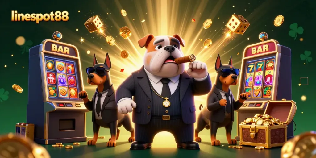 Experience thrilling wins at lineslot88 with dynamic slots, playful characters, and vibrant casino elements.