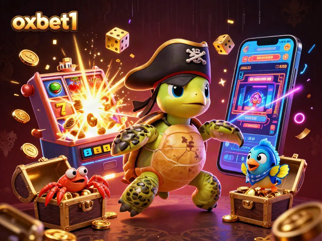 Engage with thrilling casino action at oxbet1 with vibrant 3D gaming characters amidst jackpot excitement.
