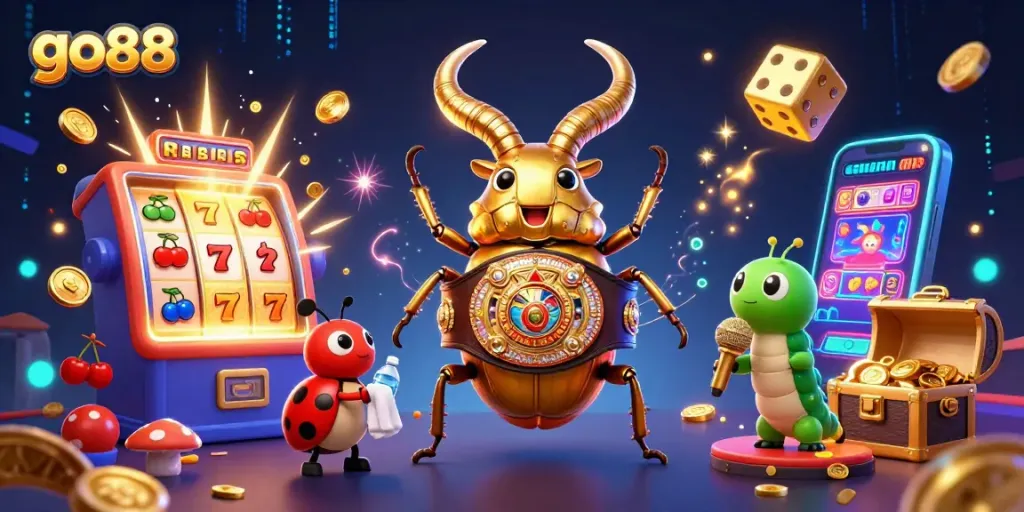 Win exciting prizes playing go88's dynamic casino games with vibrant characters and thrilling elements.