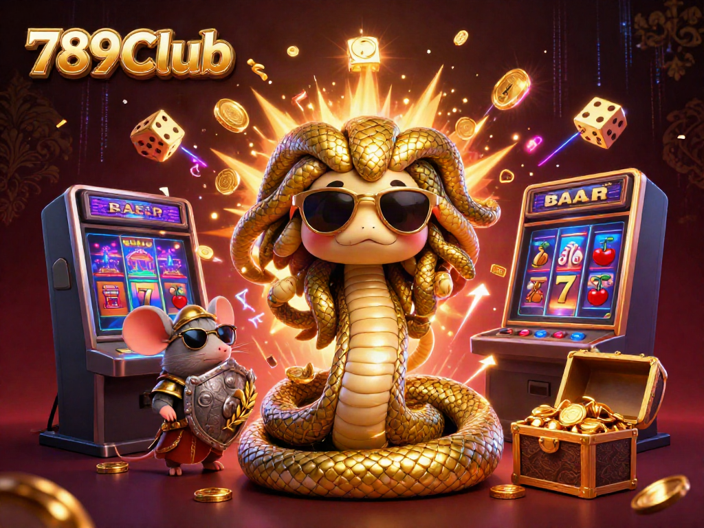 Play exciting games at 789Club featuring colorful slot machines and mythical characters.