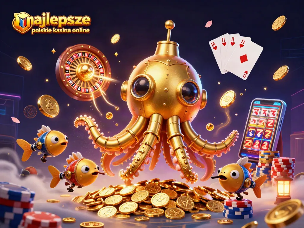 Experience the excitement of najlepsze polskie kasyna online with vibrant casino elements and characters.