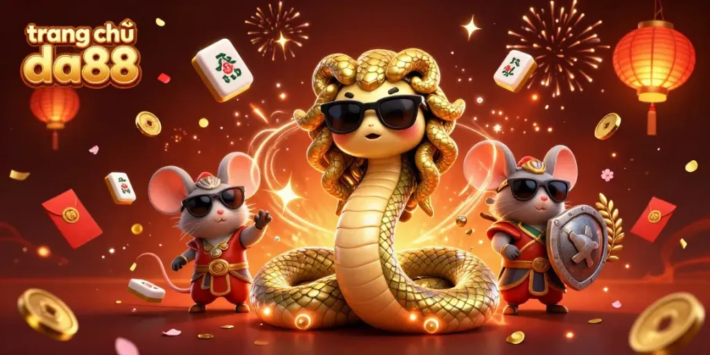 Experience the excitement of trang chủ da88 with vibrant characters and festive casino symbols