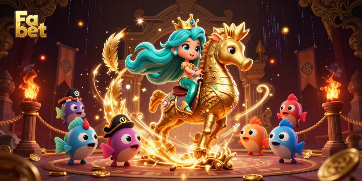 Experience the excitement of Fa bet with a vibrant 3D casino scene featuring colorful characters and elements.
