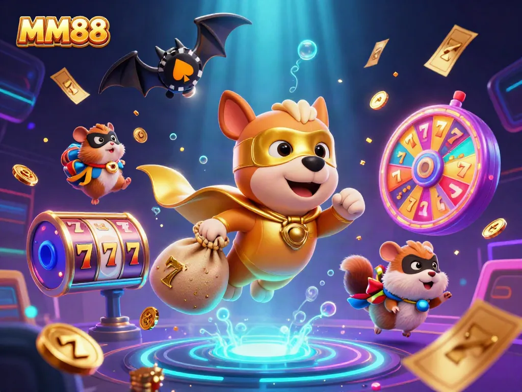 Experience thrilling adventures with MM88, where the superhero dog and hamster reign over the casino world!
