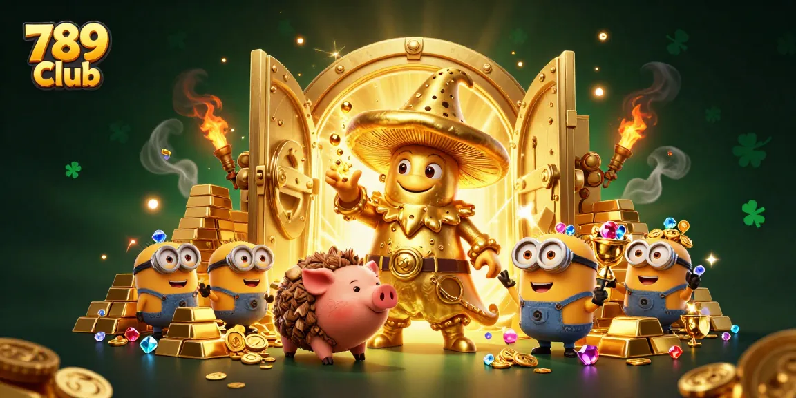 Win big at 789 Club with magical elements and treasure in this immersive illustration.